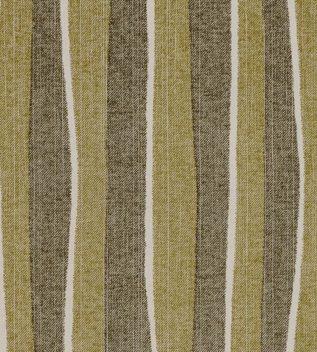 Orchard Stripe Fabric by Fermoie Chartreuse