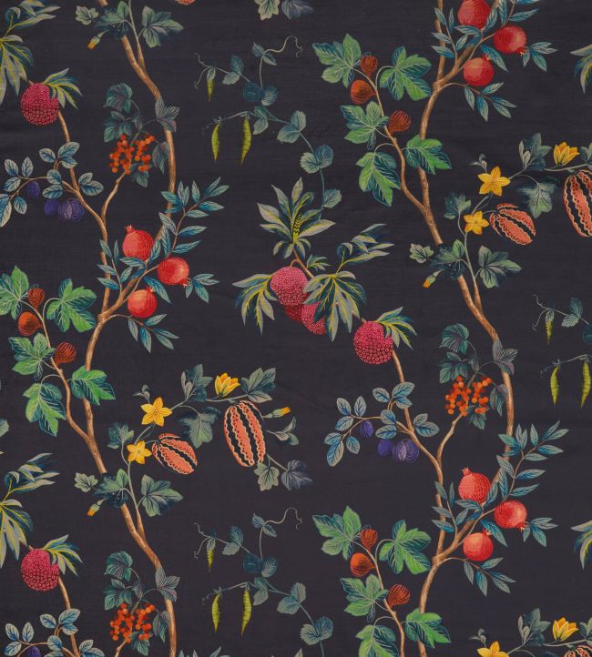 Orchard Velvet Fabric by Osborne & Little Midnight
