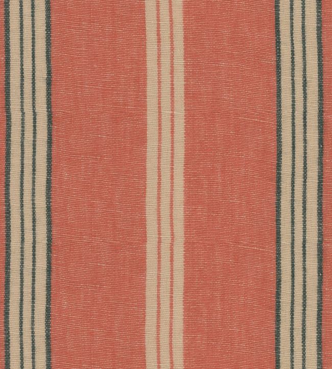 Oregon Stripes Fabric by MINDTHEGAP Orange Taupe
