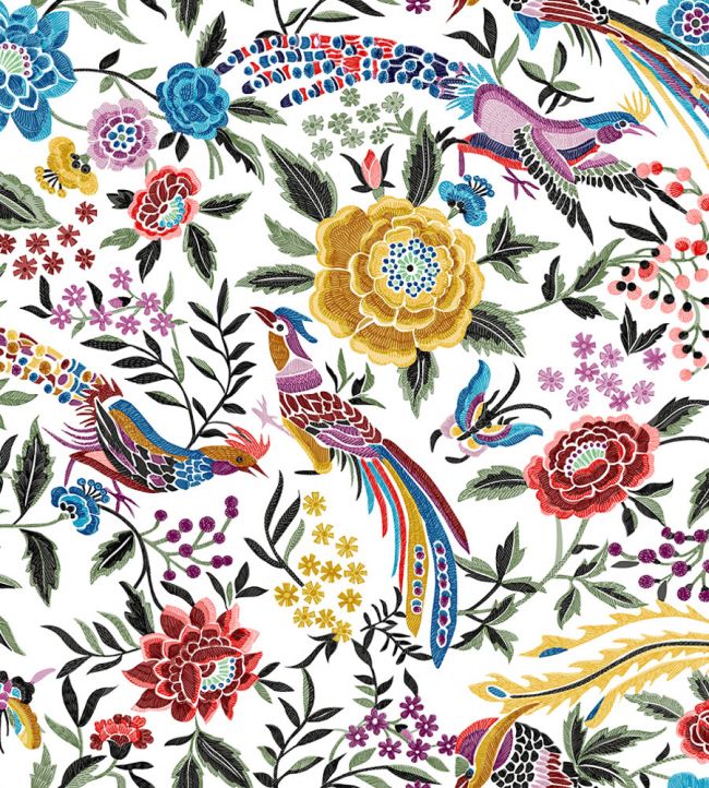 Oriental Garden Ricamo Wallpaper by Missoni Multi