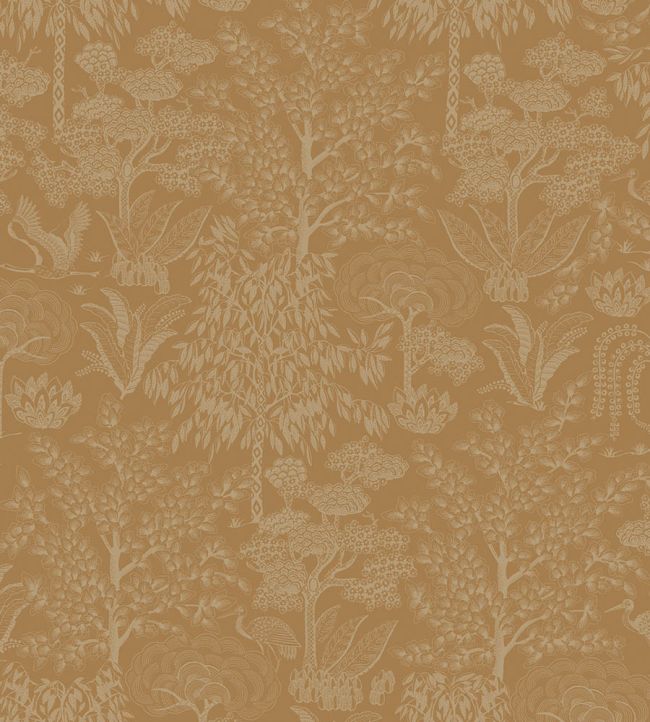 Origami Wallpaper by Eijffinger Ochre/Gold