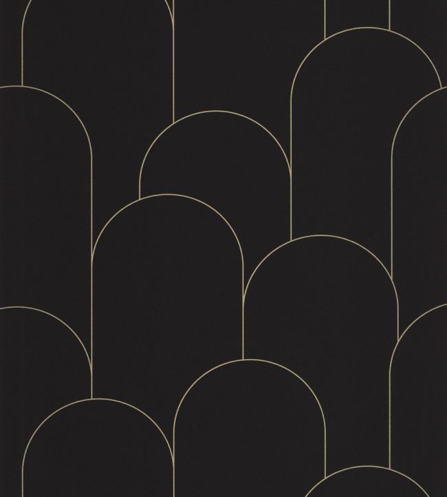 Ornament Wallpaper by Caselio Noir Dore