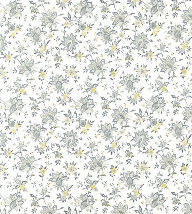 Ornella Fabric by Studio G Charcoal/Chartreuse