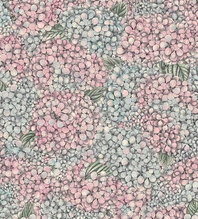 Ortensia Wallpaper by Cole & Son Pink & Blue