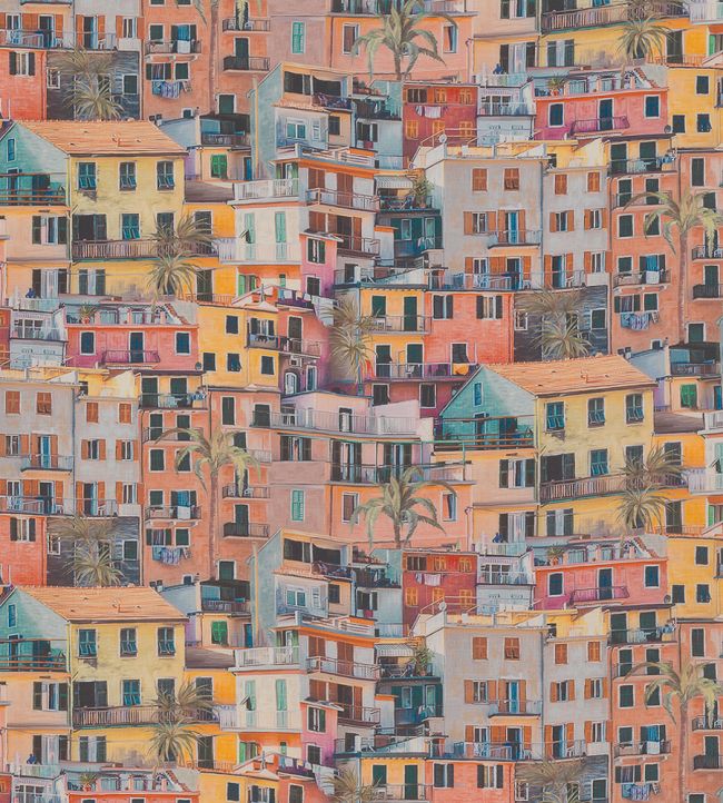 Portovenere Fabric by Osborne & Little Peach