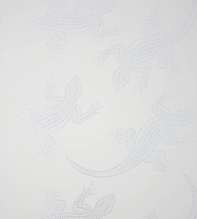 Komodo Wallpaper by Osborne & Little White/Silver