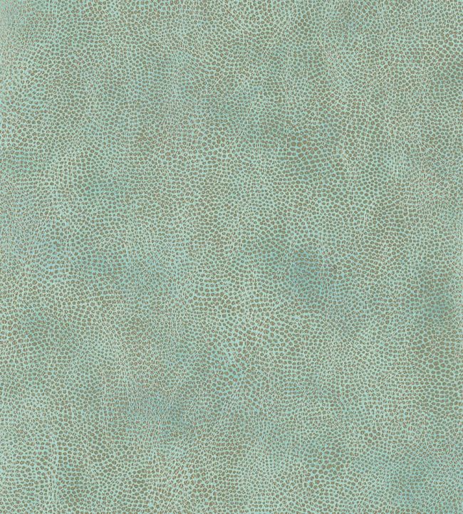Mako Vinyl Wallpaper by Osborne & Little Aqua/Gilver