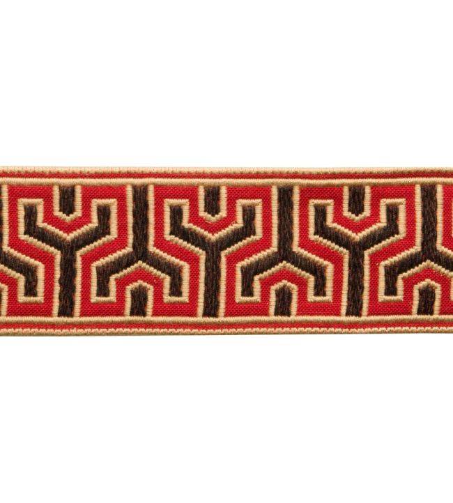 Otero Embroidered Border Trimming by Samuel & Sons Pinon