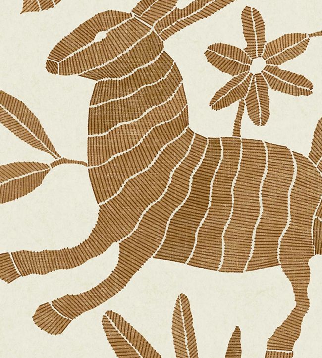 Otomi Wallpaper by Lewis & Wood Foxy