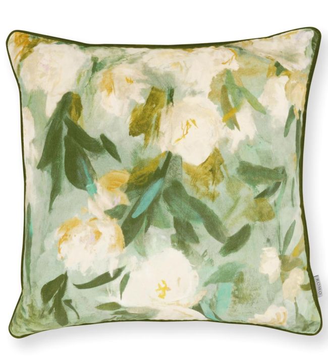 Ottavia Velvet Cushion 55 x 55cm by Romo Verdigris
