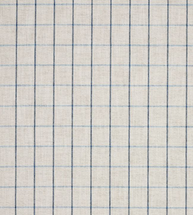 Otto Check Fabric by Jane Churchill Blue