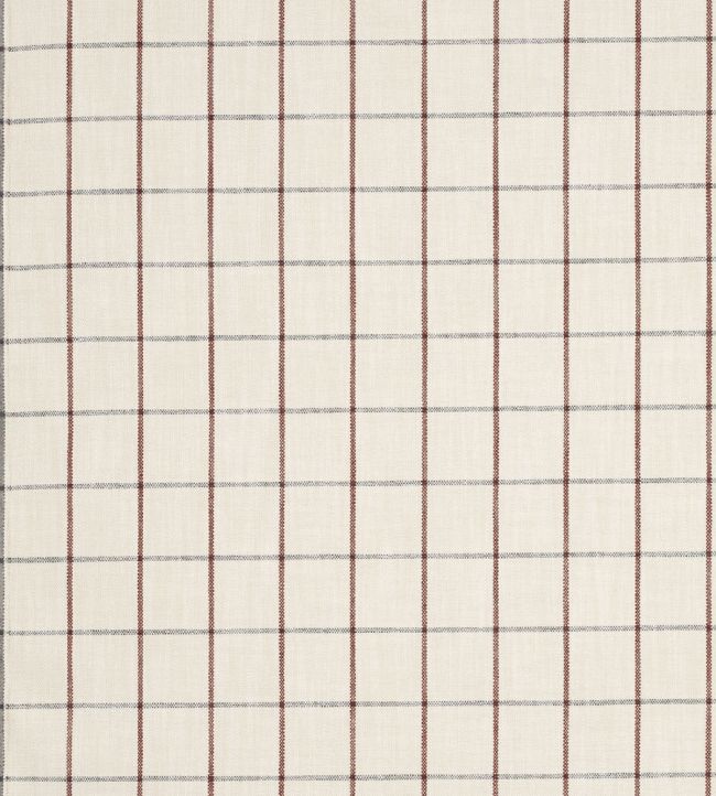 Otto Check Fabric by Jane Churchill Red