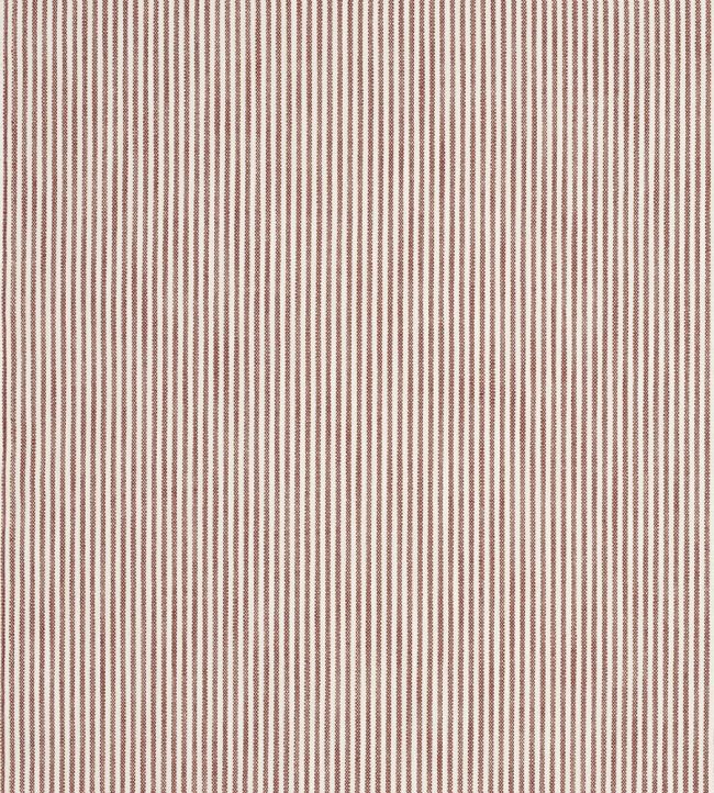 Otto Ticking Stripe Fabric by Jane Churchill Red
