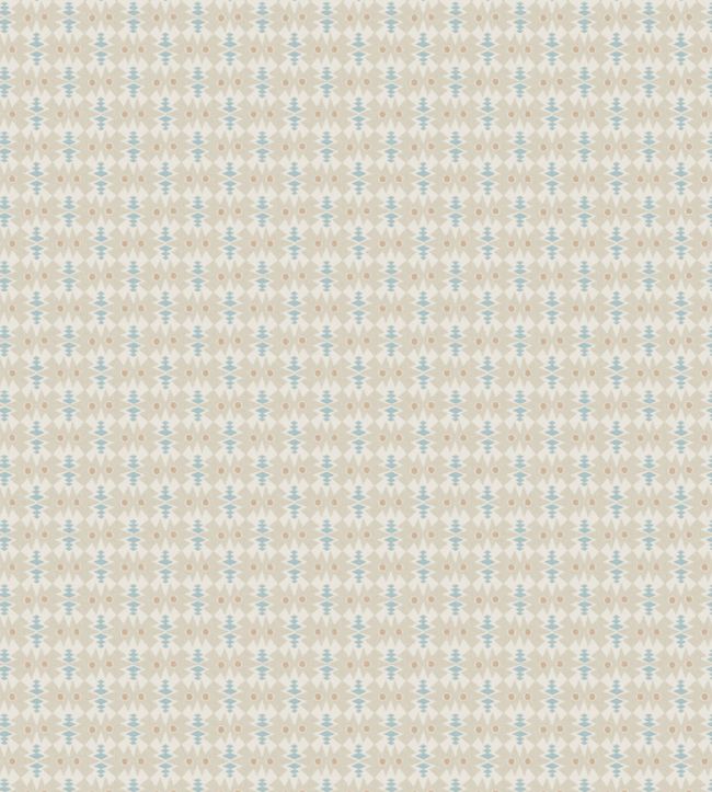Owl & Butterfly Fabric by Scion Pebble/Coast Blue