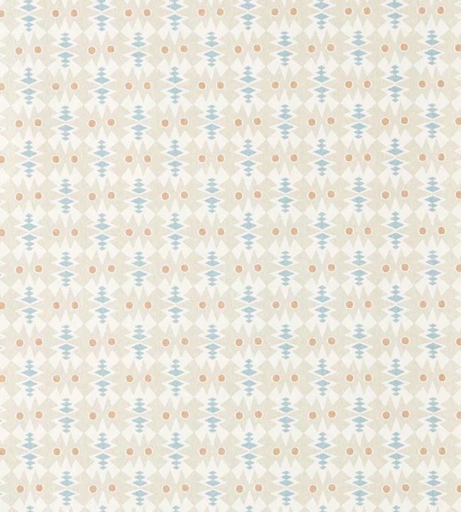 Owl & Butterfly Wallpaper by Scion Pebble/Coast Blue