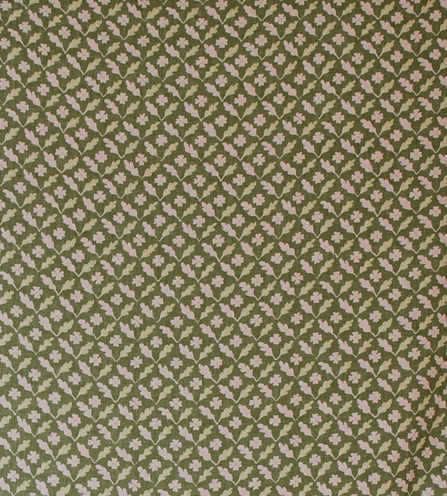 Oxalis Oak Fabric by Sophie Harpley Olive