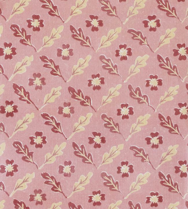 Oxalis Oak Fabric by Sophie Harpley Rose