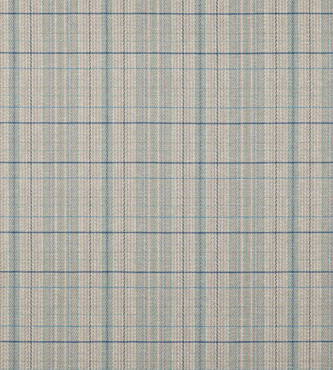Oxana Check Fabric by Jane Churchill Blue