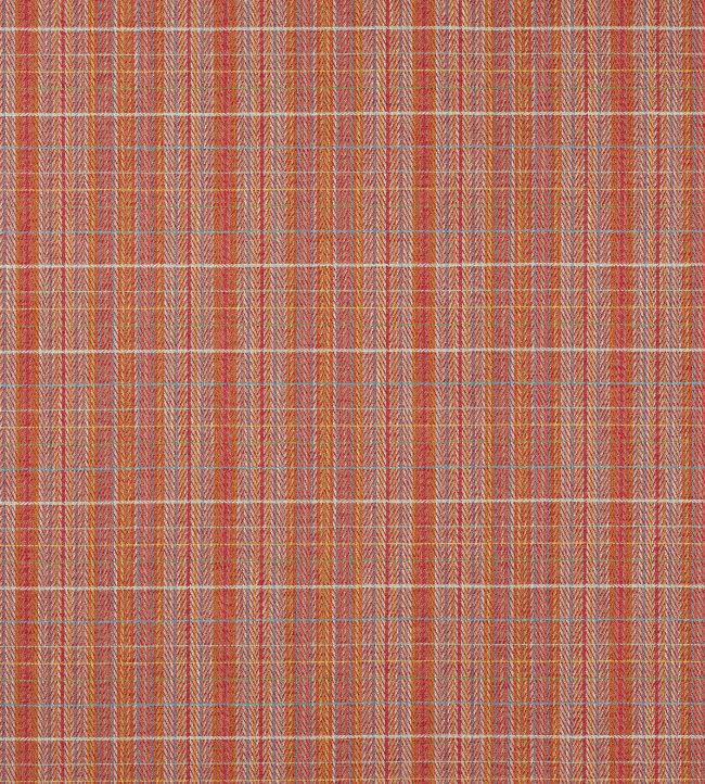 Oxana Check Fabric by Jane Churchill Red