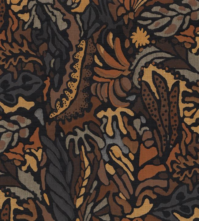 Pae Fabric by Casamance Noir Ocre