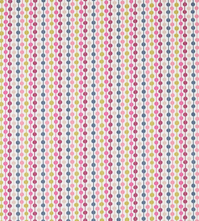 Paikka Fabric by Scion Bilberry / Rhubarb / Indigo
