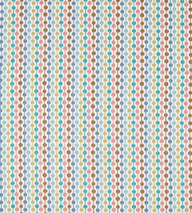 Paikka Fabric by Scion Pink Grapefruit / Sky / Julep