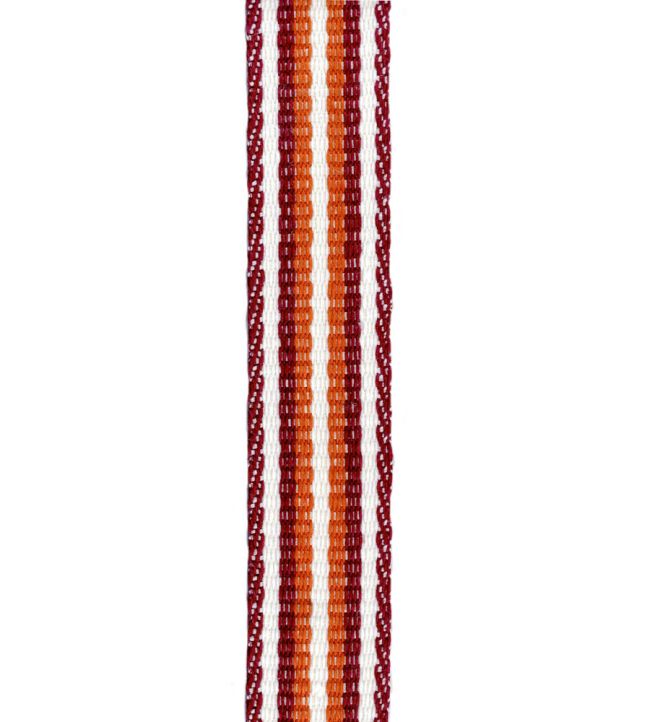 Paint Pot Stripe Braid Trimming by Ian Mankin Claret/Rust