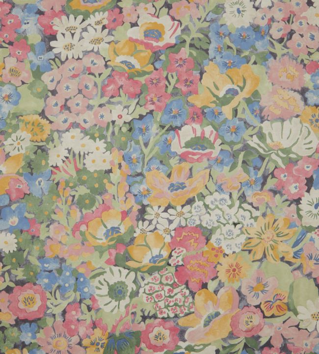 Painted Thorpe Wallpaper by Liberty Lacquer Moss