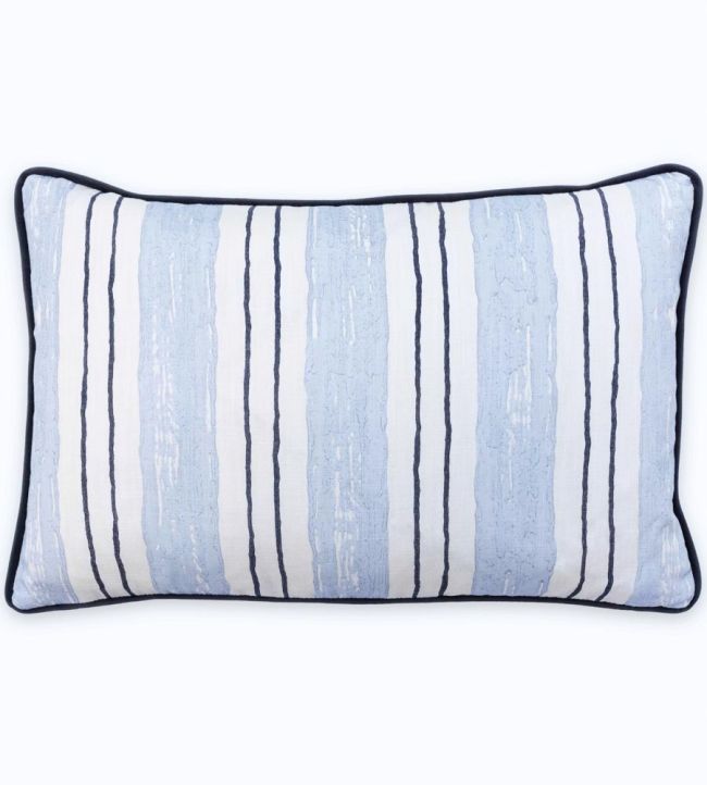 Painter's Stripe Cushion 51 x 33cm by Barneby Gates Blue