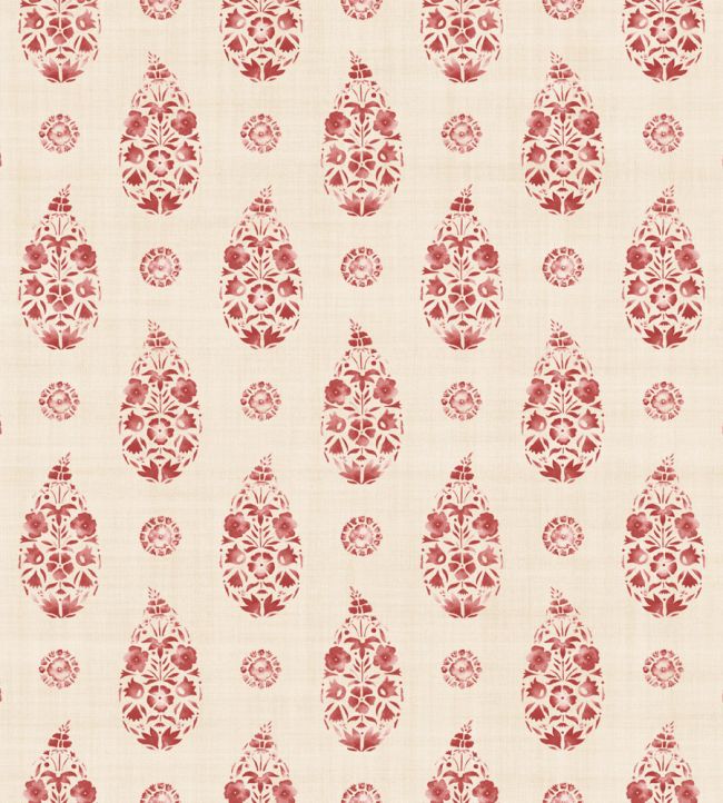 Paisley Wallpaper by Coordonne Red