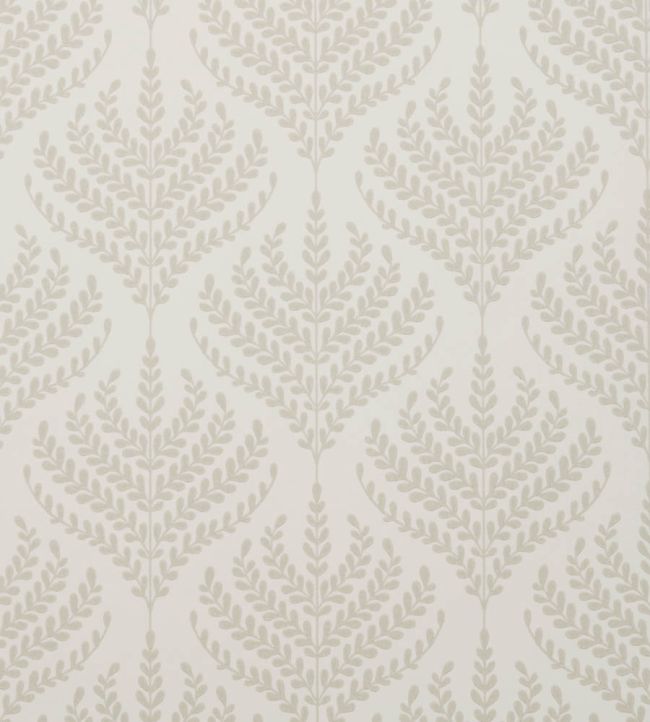 Paisley Fern Wallpaper by Liberty Pewter White