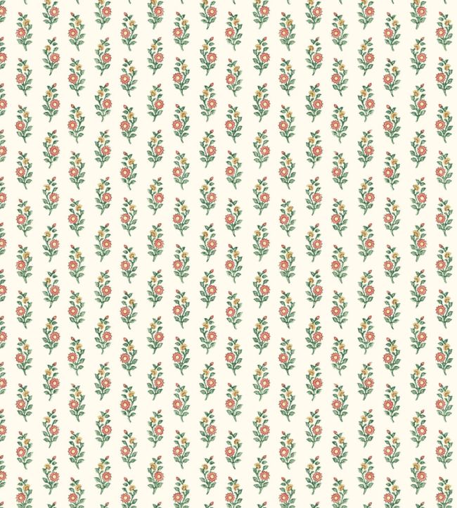 Paisley Flower Wallpaper by DADO Sage and Pink