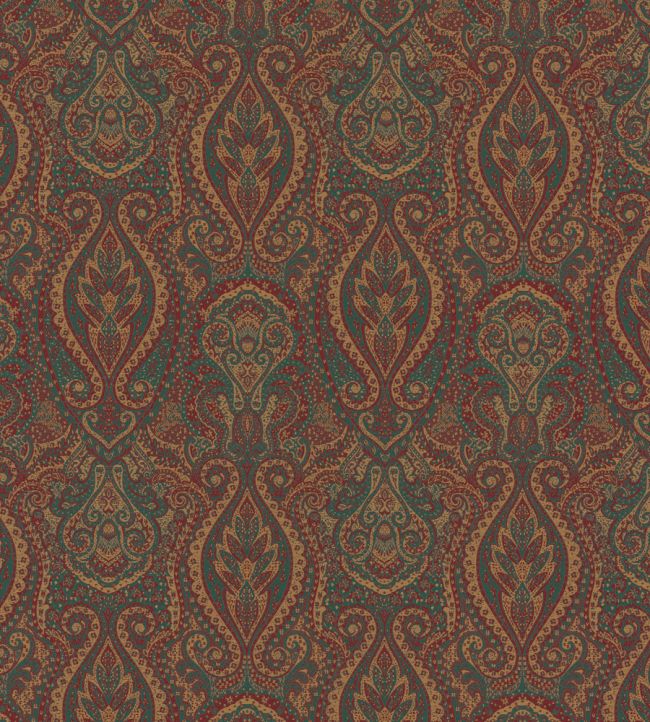 Paisley Fabric by Nobilis Burgundy