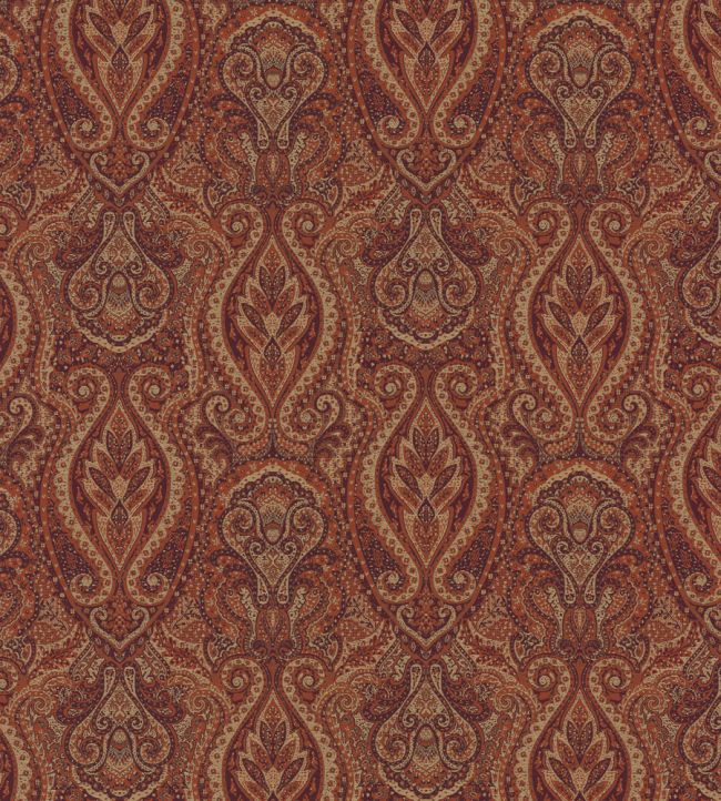 Paisley Fabric by Nobilis Red