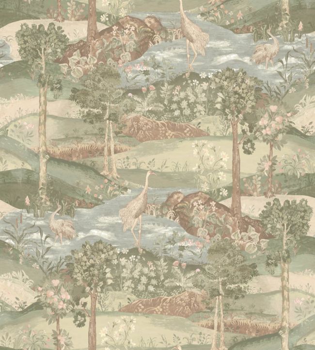Palace Tapestry Wallpaper by GP & J Baker Antique