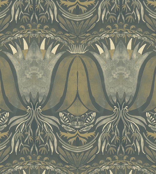 Palau Wallpaper by Tres Tintas Dark blue