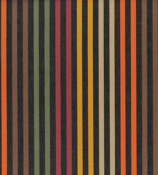 Palette Stripe Fabric by Ian Mankin Cinder