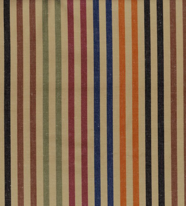 Palette Stripe Fabric by Ian Mankin Maple