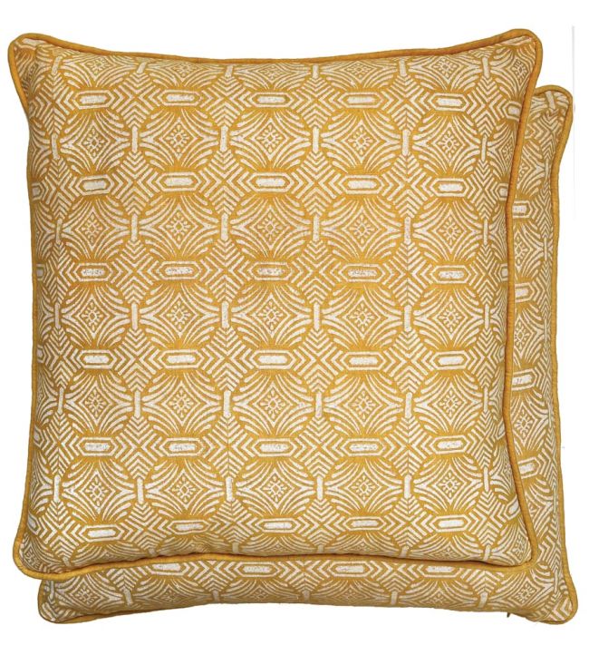 Pali Cushion 50 x 50cm by William Yeoward Ochre