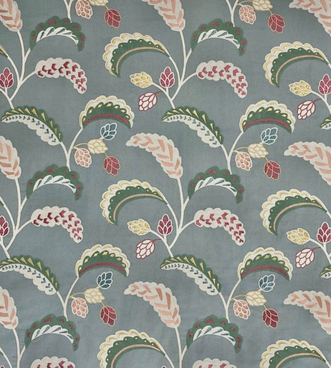 Palm Wave Fabric by Ian Sanderson Celestial