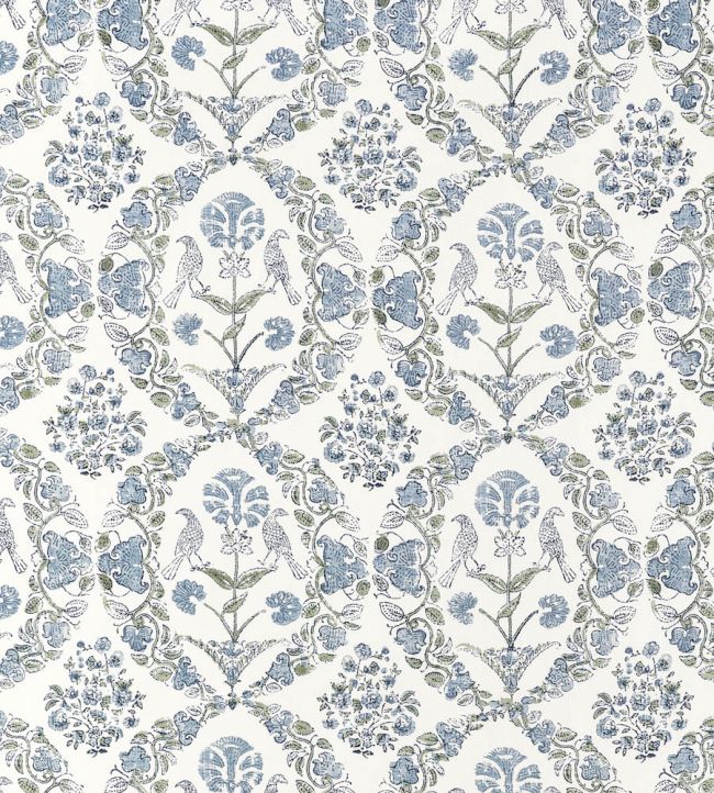 Paloma Fabric by Anna French Blue and Green