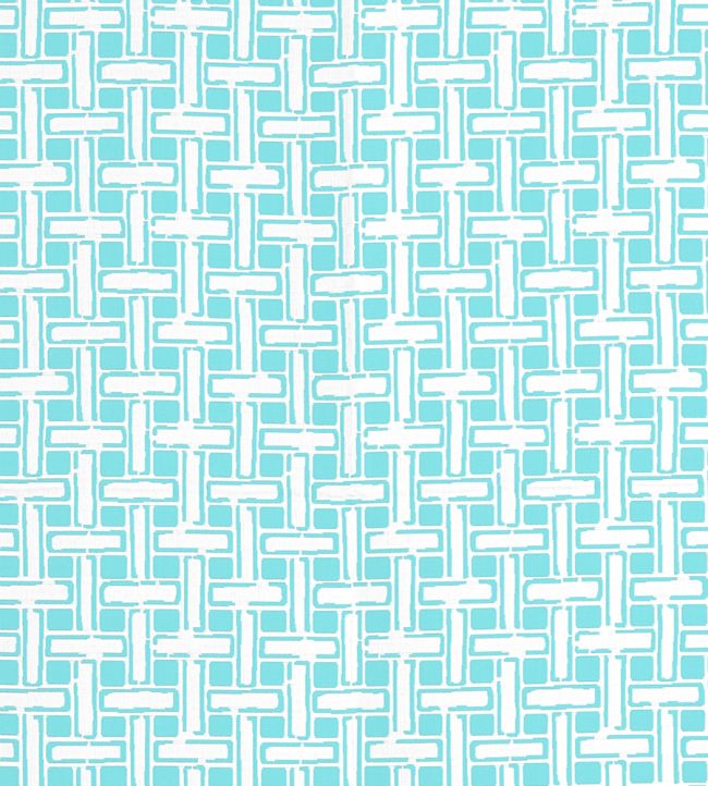 Panama Matelasse Fabric by Thibaut Aqua