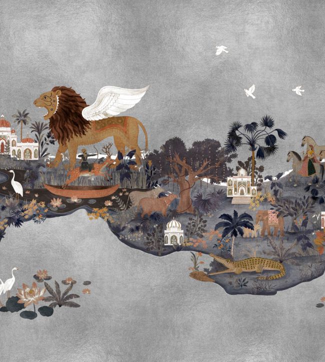 Panchatantra Mural by Coordonne Indigo