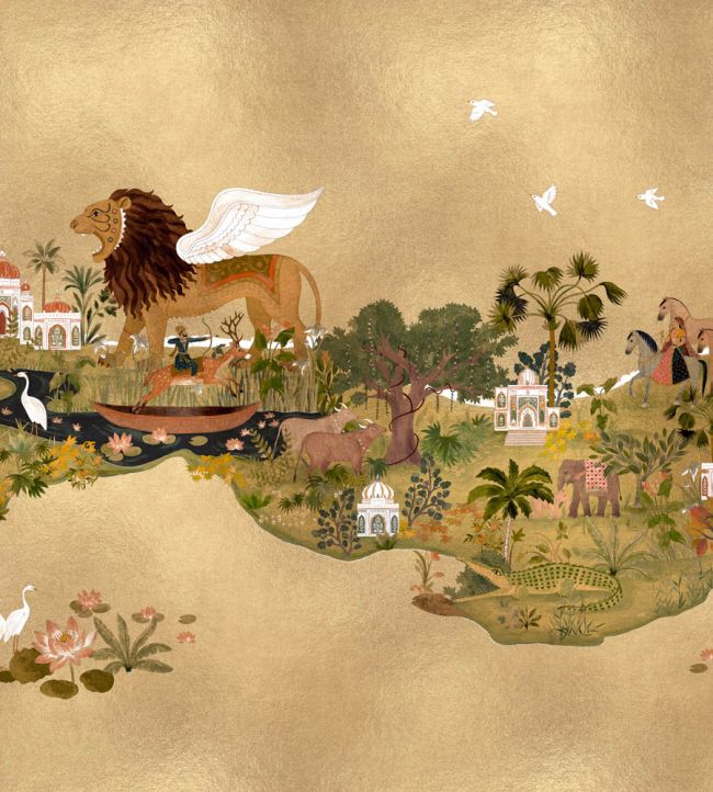 Panchatantra Mural by Coordonne Moss