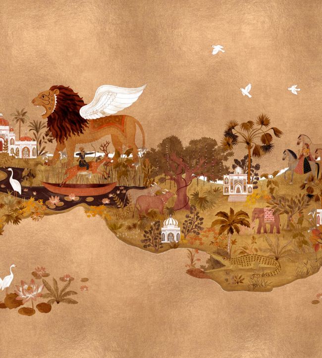 Panchatantra Mural by Coordonne Ruby
