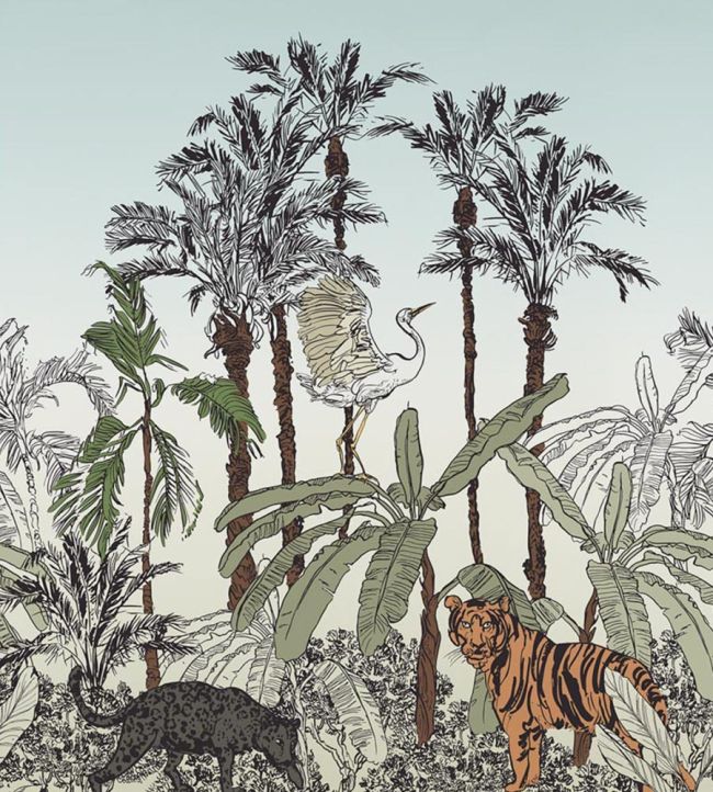 La Jungle Enchantee Mural by Caselio Multicouleurs
