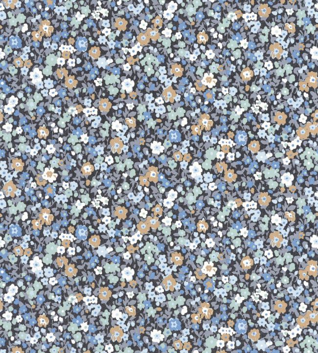 Pansy Wallpaper by Casadeco Encre / Bleu