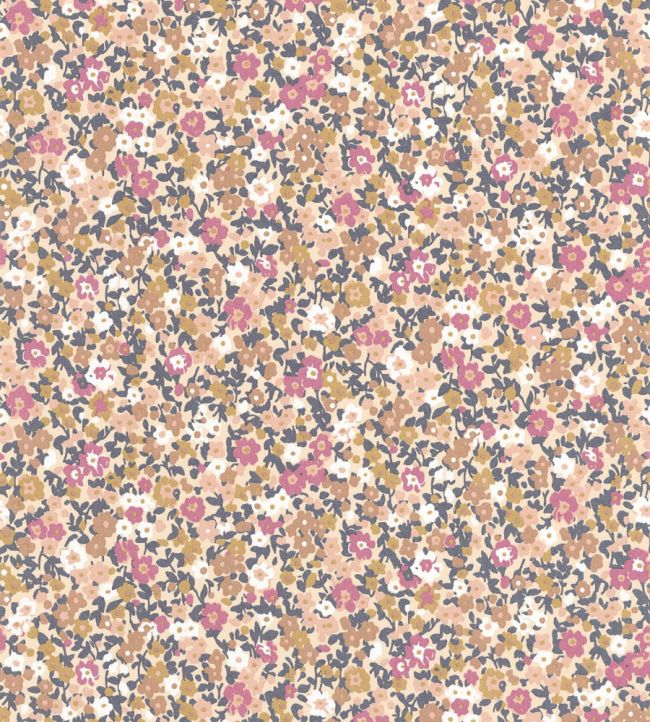 Pansy Wallpaper by Casadeco Lilas / Beige Rose
