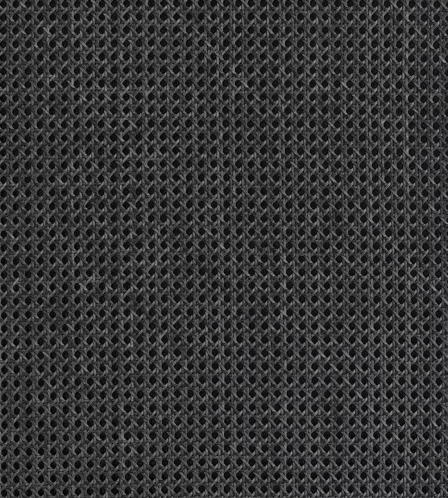 Paper Rattan Wallpaper by Thibaut Black