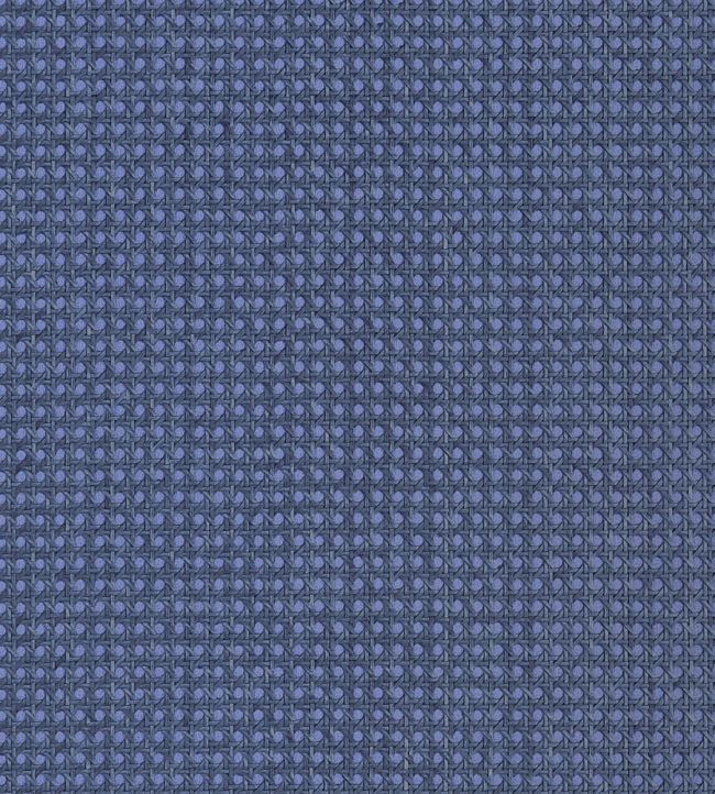 Paper Rattan Wallpaper by Thibaut Navy